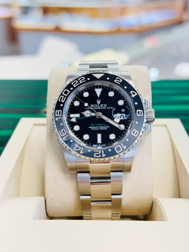 Rolex GMT-Master II 126710GRNR  Bruce Wayne Oyster BOX & PAPERS PreOwned - Diamonds East Intl.