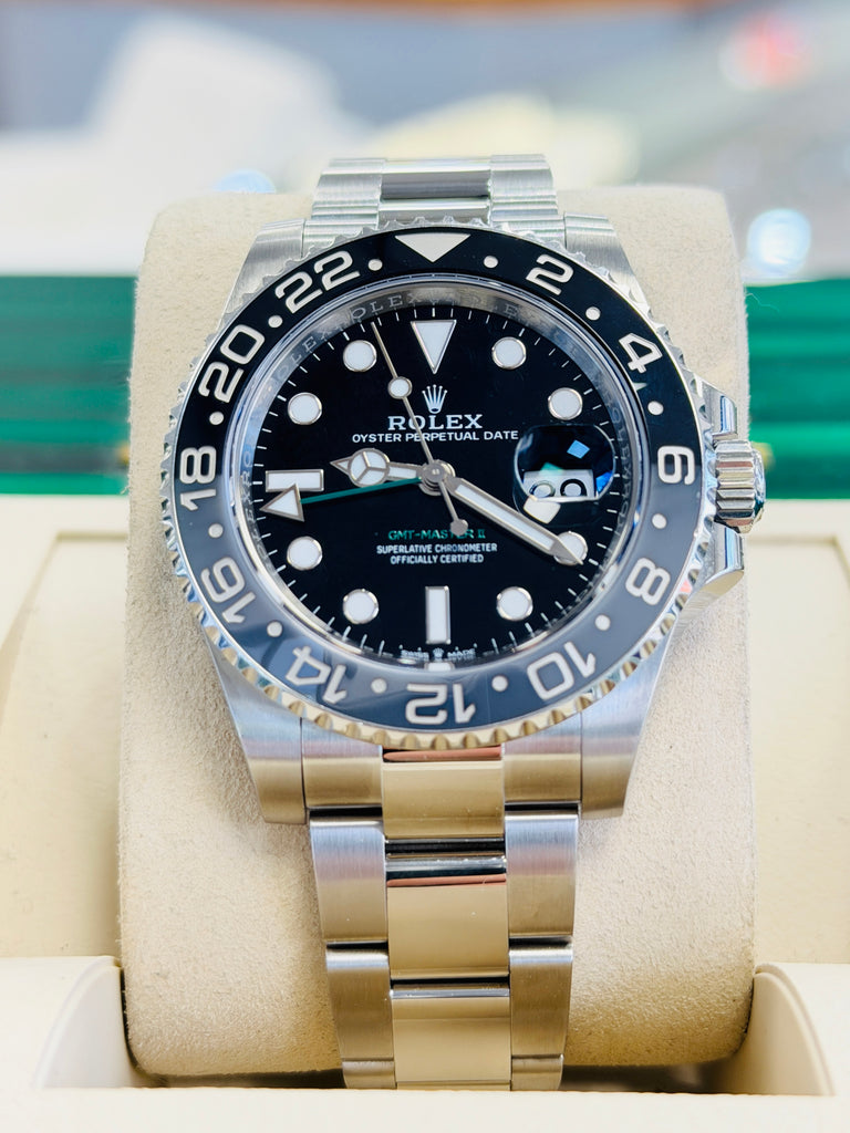 Rolex GMT-Master II 126710GRNR  Bruce Wayne Oyster BOX & PAPERS PreOwned - Diamonds East Intl.