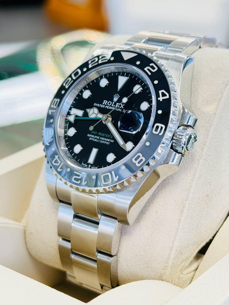 Rolex GMT-Master II 126710GRNR  Bruce Wayne Oyster BOX & PAPERS PreOwned - Diamonds East Intl.