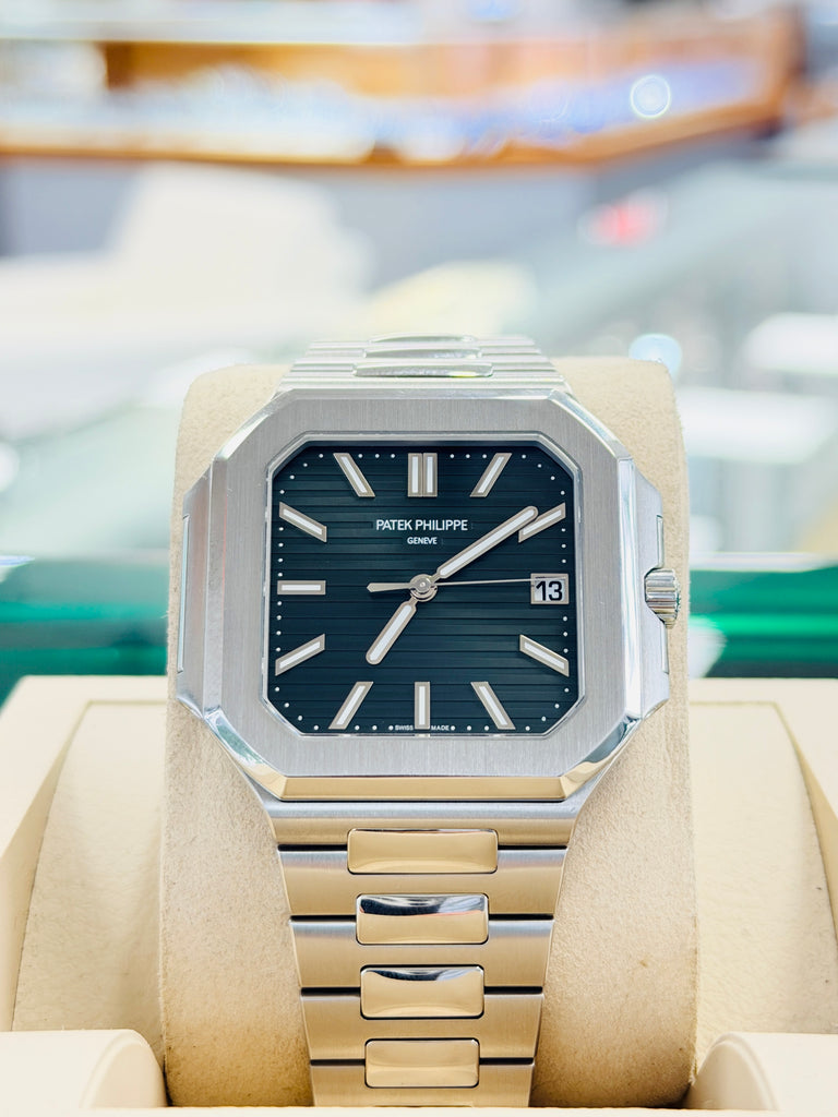 Patek Philippe Cubitus 45 5821/1A-001 Green Dial Stainless Steel  Box and Papers MINT