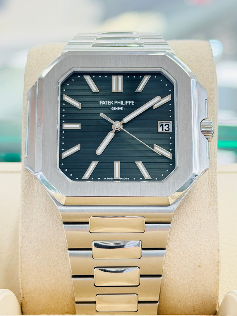Patek Philippe Cubitus 45 5821/1A-001 Green Dial Stainless Steel  Box and Papers MINT