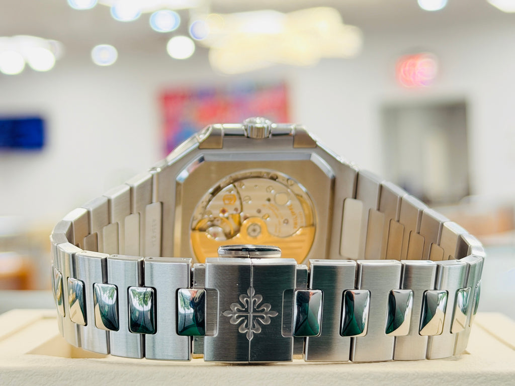 Patek Philippe Cubitus 45 5821/1A-001 Green Dial Stainless Steel  Box and Papers MINT