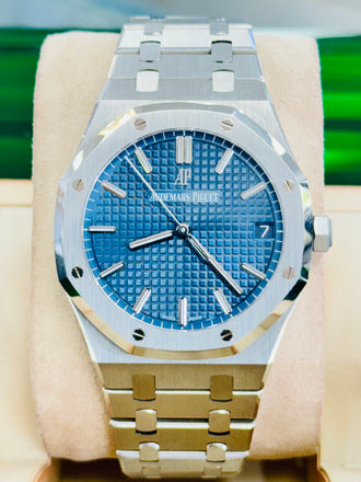 Audemars Piguet Royal Oak 15500ST.OO.1220ST.01 Blue Dial Stainless Steel Box and Papers PreOwned - Diamonds East Intl.