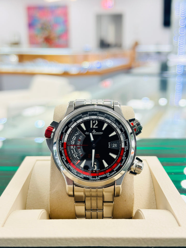 Jaeger-LeCoultre 46 150.8.42 Master Compressor Extreme W-Alarm FULL SET Box and Papers MINT