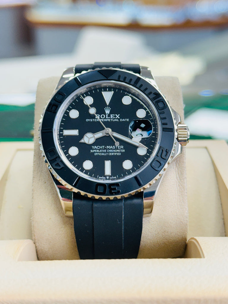 Rolex Yacht-Master 42 226659 18K White Gold Oysterflex MINT Box and Papers