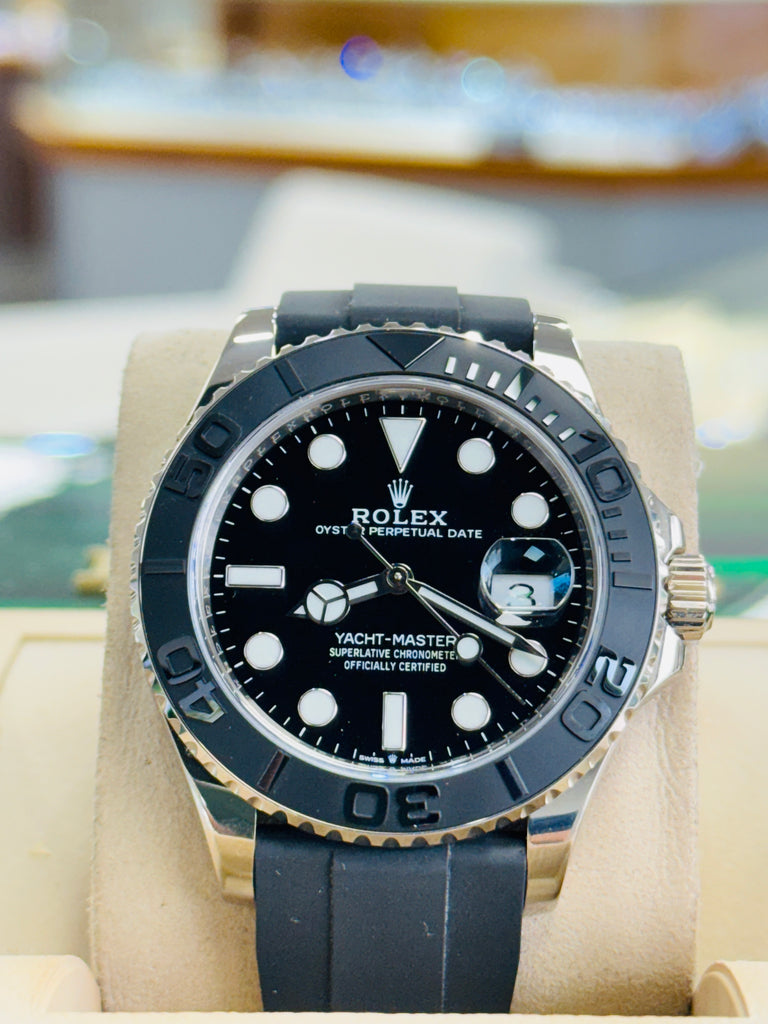 Rolex Yacht-Master 42 226659 18K White Gold Oysterflex MINT Box and Papers