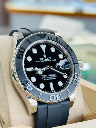 Rolex Yacht-Master 42 226659 18K White Gold Oysterflex MINT Box and Papers