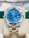 Rolex Datejust 41 126300 Blue Azzurro Roman Dial Stainless Steel Smooth Bezel  Oyster Bracelet Unworn - Diamonds East Intl.