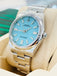 Rolex Oyster Perpetual 41 124300 Custom Made Turquoise Tiffany Dial Box And Papers MINT