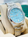 Rolex Oyster Perpetual 41 124300 Custom Made Turquoise Tiffany Dial Box And Papers MINT