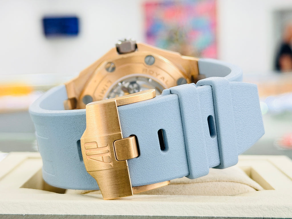 Audemars Piguet  Royal Oak Offshore Diver Rose Gold  15711OI.OO.A006CA.01 500 Limited Edition  Box and Papers PreOwned - Diamonds East Intl.