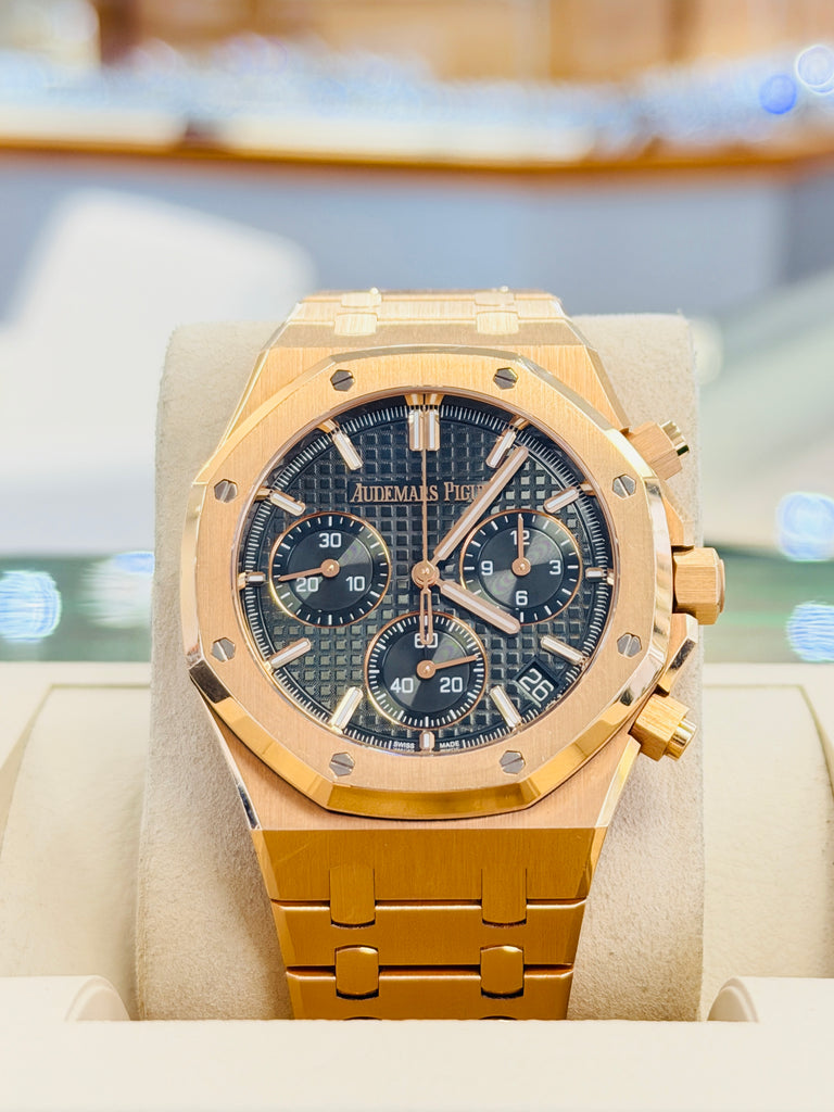 Audemars Piguet  Royal Oak Chronograph 41 26240OR.OO.D404CR.02   Box and Papers PreOwned - Diamonds East Intl.
