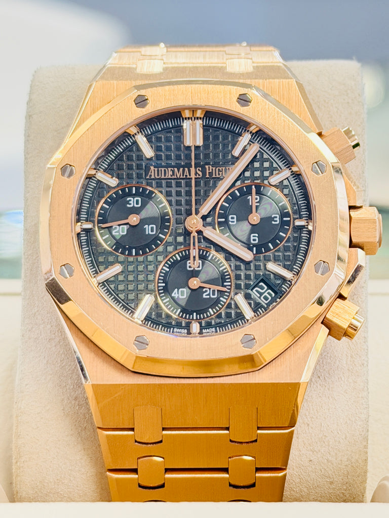 Audemars Piguet  Royal Oak Chronograph 41 26240OR.OO.D404CR.02   Box and Papers PreOwned - Diamonds East Intl.