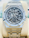 Audemars Piguet Royal Oak Tourbillon Selfwinding Flying Openworked "50th Anniversary"  26735ST.OO.1320ST.01 41  Stainless Steel Skeleton Dial box and Papers - Diamonds East Intl.