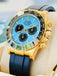 Rolex Daytona 40 116518LN yellow gold Custom Tiffany Color Dial custom Ceramic bezel MINT