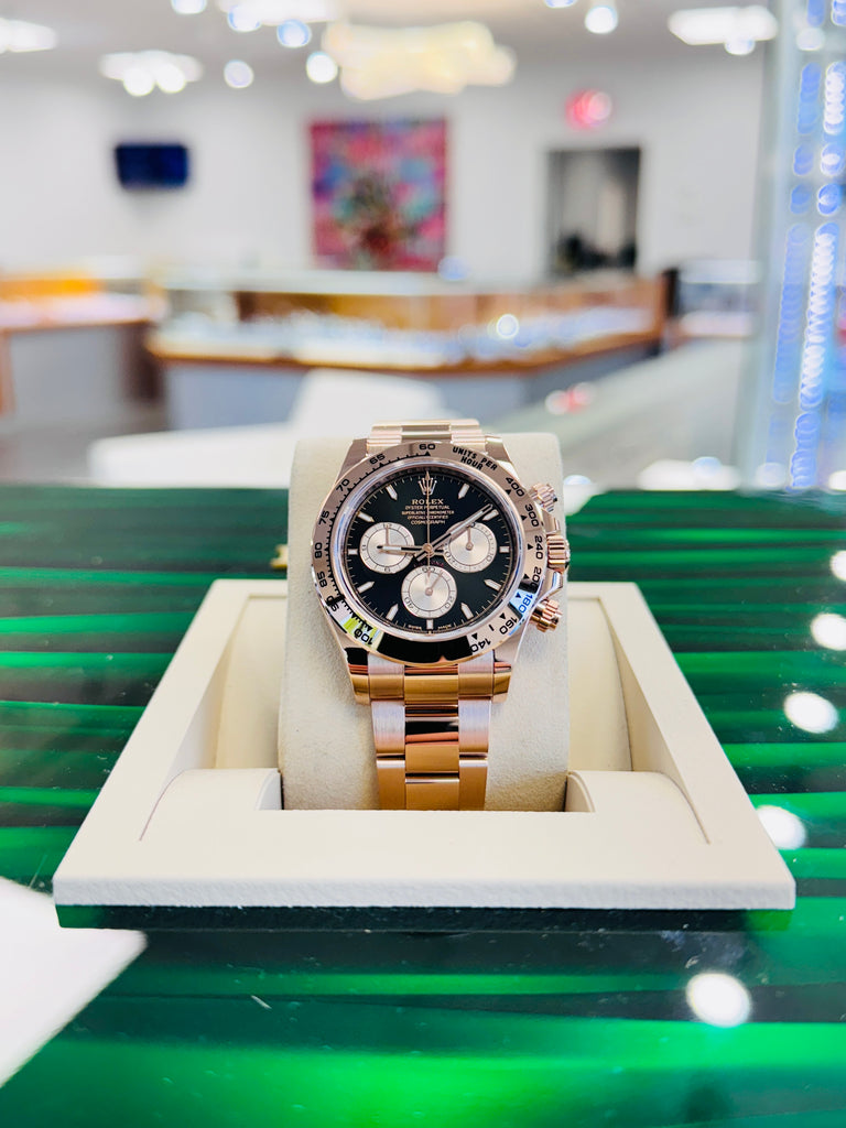 Rolex Daytona 126505 Cosmograph  18K Rose Gold with Black Dial  Unworn Box and Papers