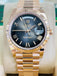 Rolex Day-Date 40 228235 18K Rose Gold President Slate Ombre Roman Dial Box and Papers Unworn