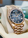 Rolex Day-Date 40 228235 18K Rose Gold President Slate Ombre Roman Dial Box and Papers Unworn