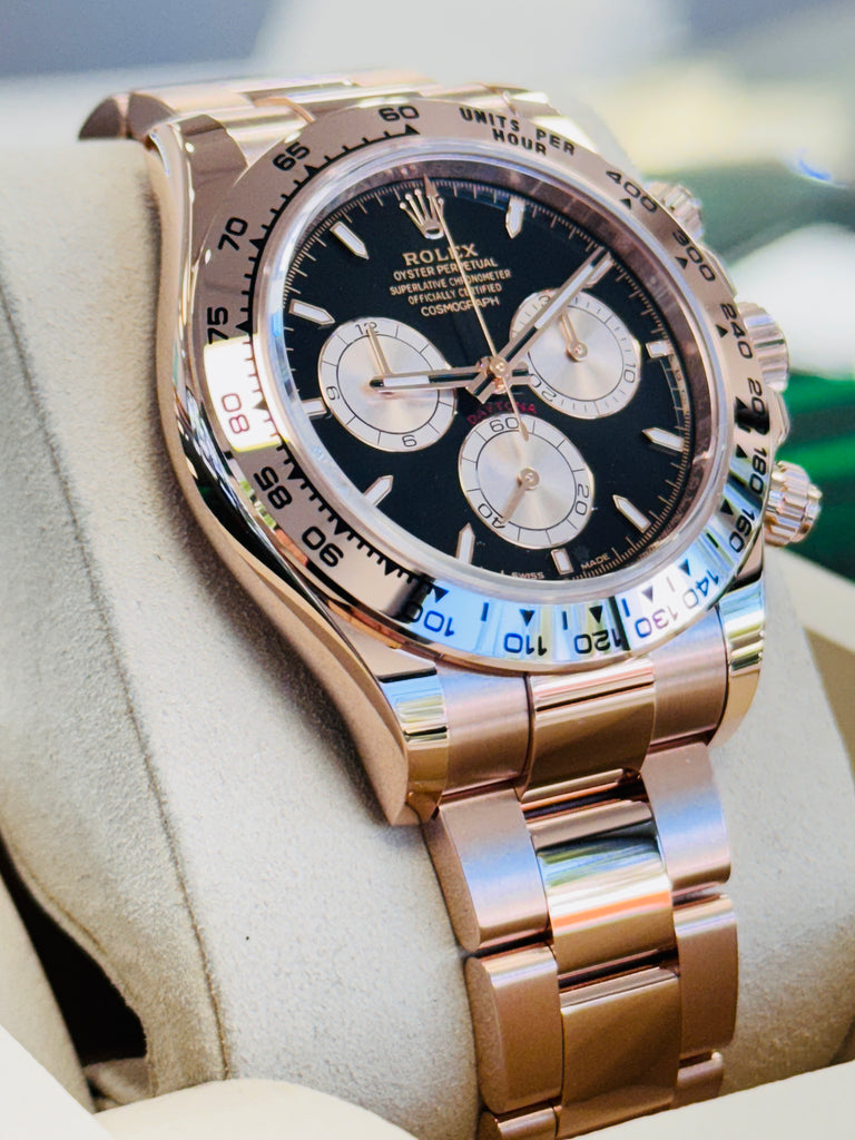 Rolex Daytona 126505 Cosmograph  18K Rose Gold with Black Dial  Unworn Box and Papers