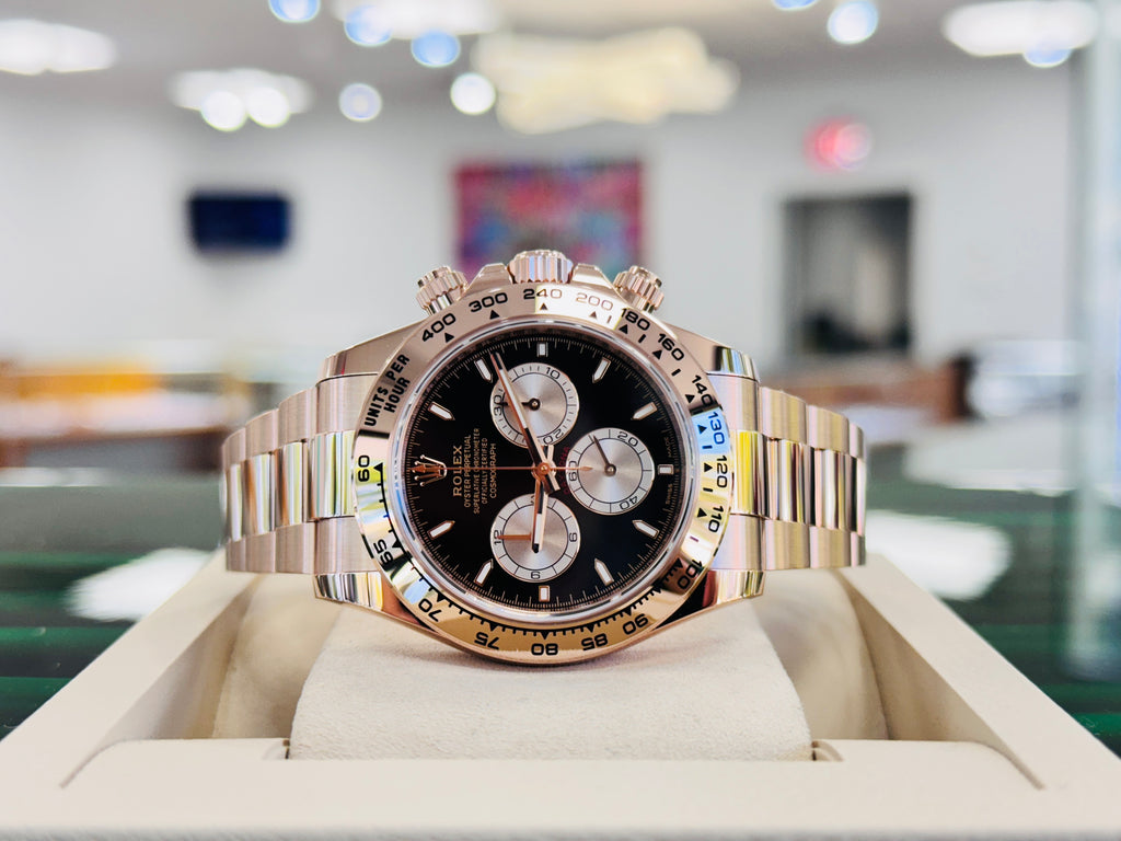 Rolex Daytona 126505 Cosmograph  18K Rose Gold with Black Dial  Unworn Box and Papers