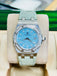 Audemars Piguet Royal Oak Lady 67601ST Factory Turquoise and Factory Diamond Quartz PreOwned - Diamonds East Intl.