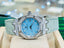 Audemars Piguet Royal Oak Lady 67601ST Factory Turquoise and Factory Diamond Quartz PreOwned - Diamonds East Intl.