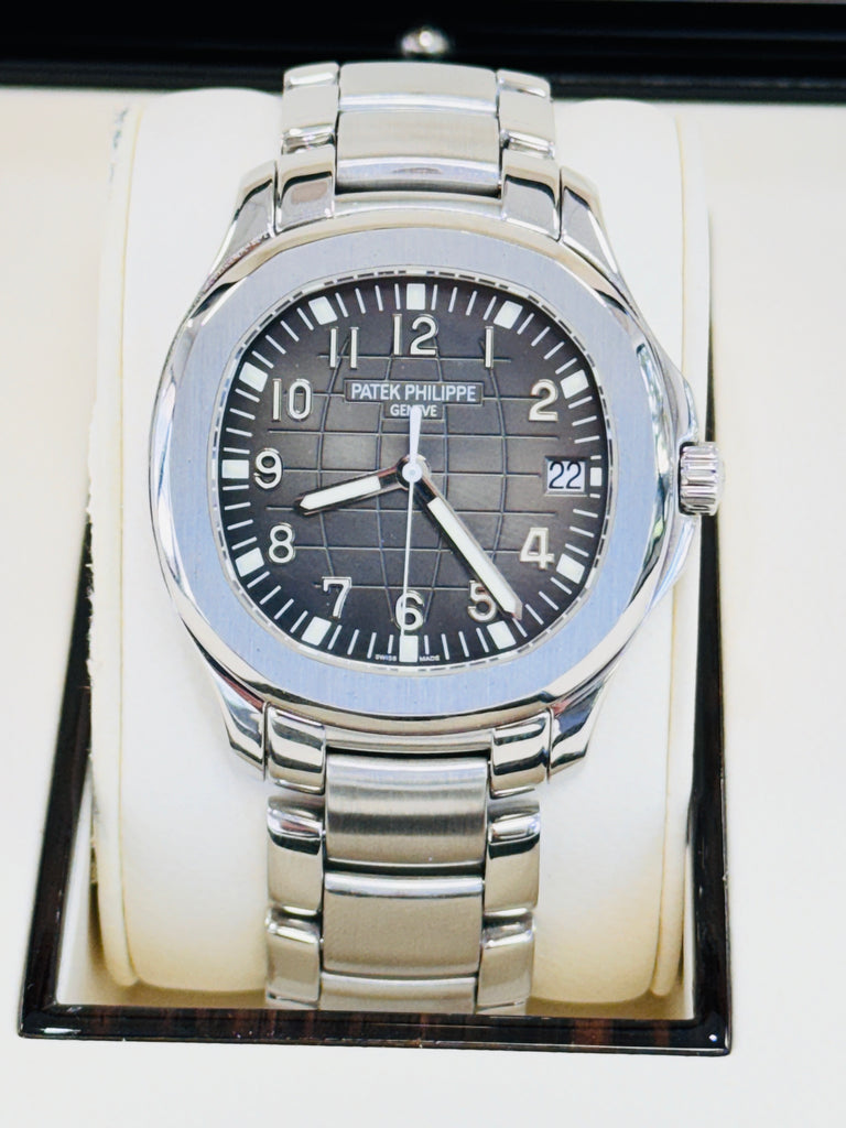 Patek Philippe Aquanaut 5167 1A 001 Stainless Steel Gray Arabic Dial 40mm Mint Box Papers