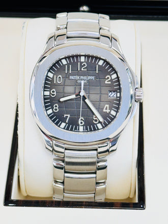 Patek Philippe Aquanaut 5167/1A-001 Stainless Steel Gray Arabic Dial 40mm MINT Box/Papers - Diamonds East Intl.