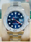 Rolex Yacht-Master 40 126622 Platinum Bezel Blue Dial Watch MINT