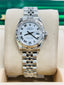 Rolex Lady-Datejust 179174 26 White Roman Dial 18K White Fluted Jubilee Watch MINT