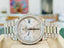 Rolex Day-Date 40 228349RBR President White Gold Factory Silver Baguette Diamond Dial & Diamond Bezel MINT - Diamonds East Intl.