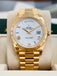 Rolex DayDate 40 18K Yellow Gold 228238 White Roman Dial Box and Papers MINT