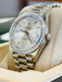 Rolex Day-Date 40 228349RBR President White Gold Factory Silver Baguette Diamond Dial & Diamond Bezel MINT 