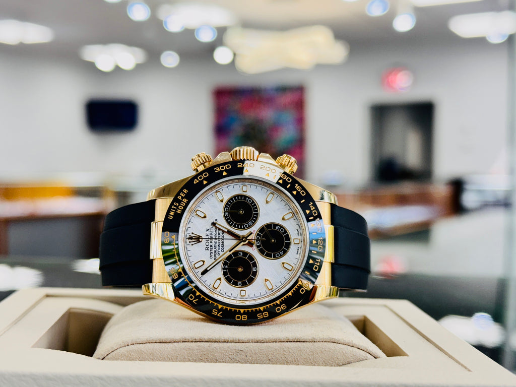 Rolex Daytona 116518LN Cosmograph Daytona  Custom METEORITE Dial BOX & PAPERS PreOwned - Diamonds East Intl.