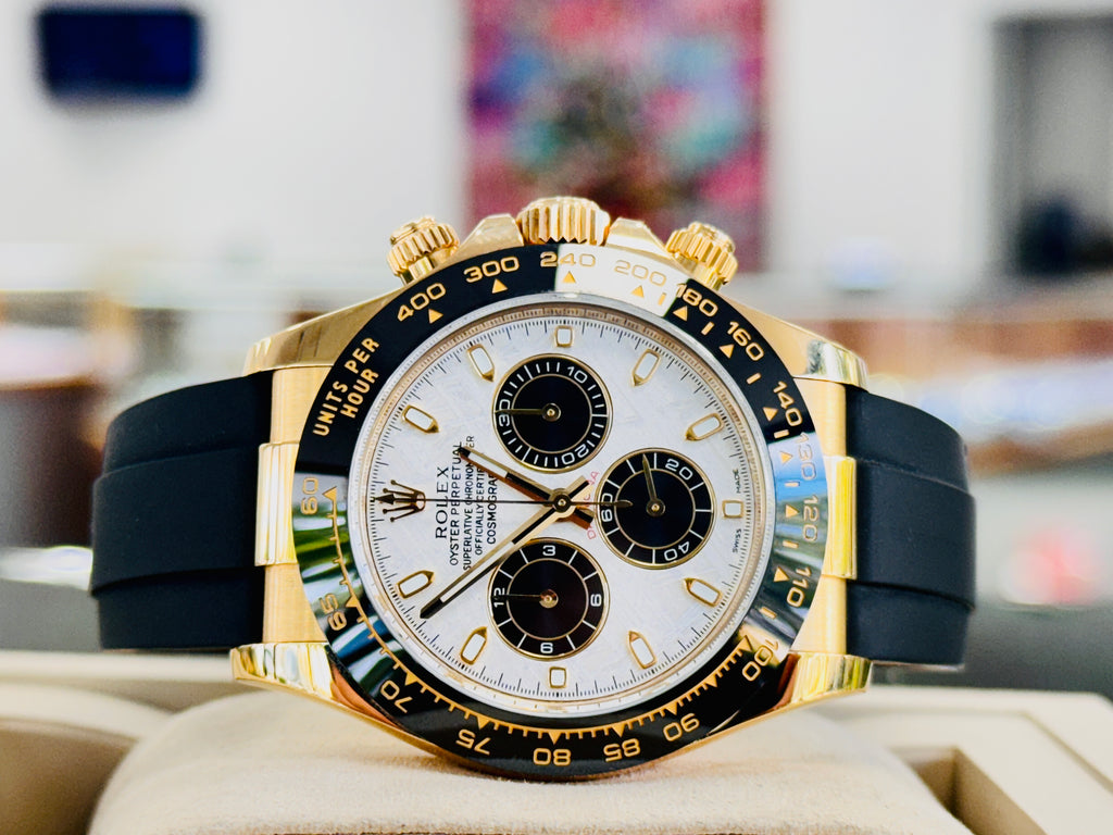 Rolex Daytona 116518LN Cosmograph Daytona  Custom METEORITE Dial BOX & PAPERS PreOwned - Diamonds East Intl.