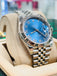 Rolex Datejust 41 126334 Blue Azzurro Roman Dial Stainless Steel Fluted Bezel Jubilee Bracelet PreOwned