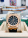 Audemars Piguet Royal Oak 15400OR 41mm Rose Gold Black Dial Rubber B Strap MINT Box and Papers PreOwned