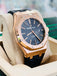 Audemars Piguet Royal Oak 15400OR 41mm Rose Gold Black Dial Rubber B Strap MINT Box and Papers PreOwned