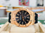 Audemars Piguet Royal Oak 15400OR 41mm Rose Gold Black Dial Rubber B Strap MINT Box and Papers PreOwned