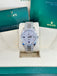 Rolex Platinum Day-Date 40 228396TBR Factory Paved Diamond Sapphire Dial Baguette Diamond Bezel Box/Papers MINT