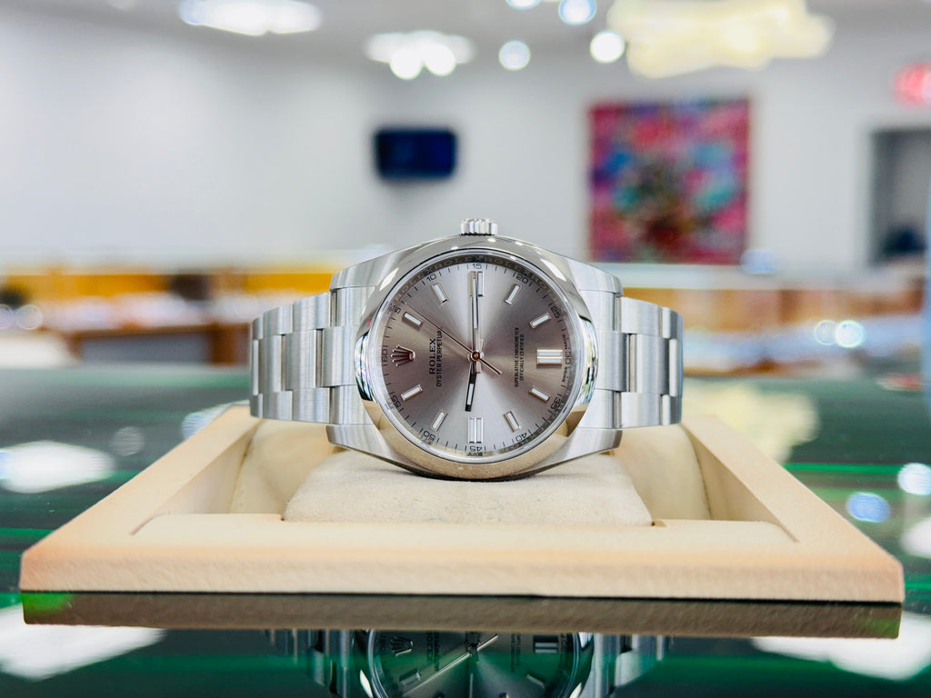 Rolex Oyster Perpetual 36 116000 Silver Dial Box and Papers Unworn - Diamonds East Intl.