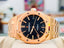 Audemars Piguet Royal Oak 37 Selfwinding Ladies Automatic Black Dial Rose Gold 15450OR.OO.D002CR.01  UNWORN Factory AP Rose Gold Band - Diamonds East Intl.
