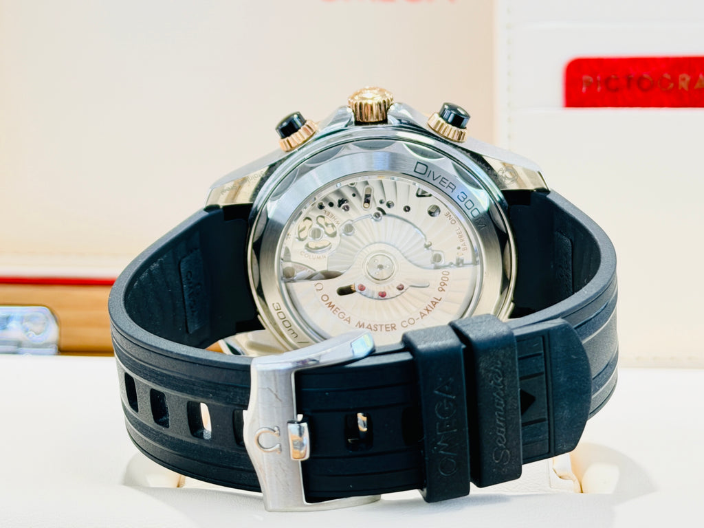 Omega Seamaster Diver 300 M 210.22.44.51.01.001 44 Black Dial Preowned Box and Papers - Diamonds East Intl.