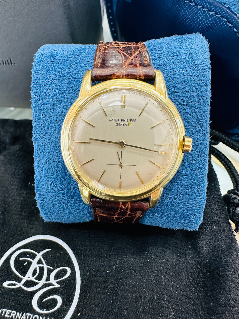 Patek Phillipe Calatrava 2551 36mm Yellow Gold Automatic Watch - Diamonds East Intl.