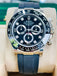 Rolex Daytona 116519LN White Gold Oysterflex Factory Black Diamond Dial Box And Papers MINT