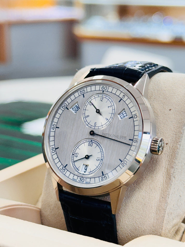 Patek Philippe Annual Calendar Complications Regulator 18K White Gold 5235G-001 MINT watch and Box Booklets