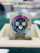 Rolex Daytona 116520 40mm Steel-Custom Rainbow Bezel-Diamond Lugs Black Dial