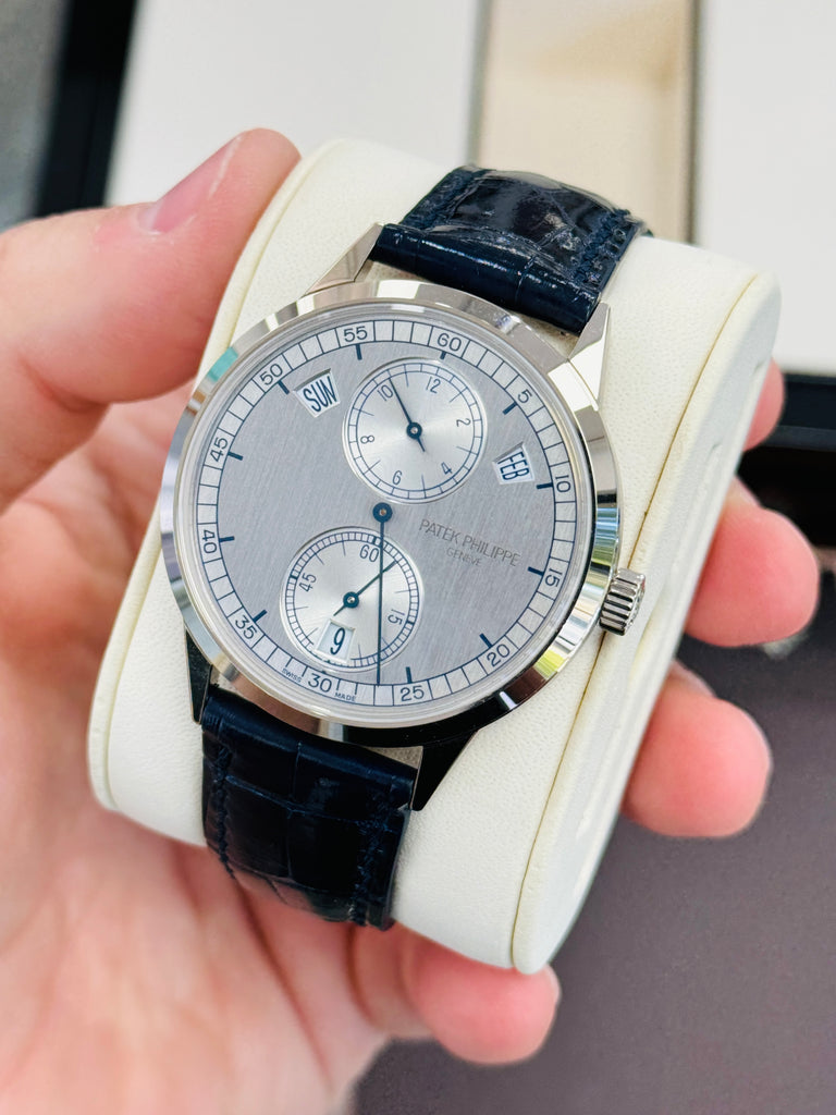 Patek Philippe Annual Calendar Complications Regulator 18K White Gold 5235G-001 MINT watch and Box Booklets