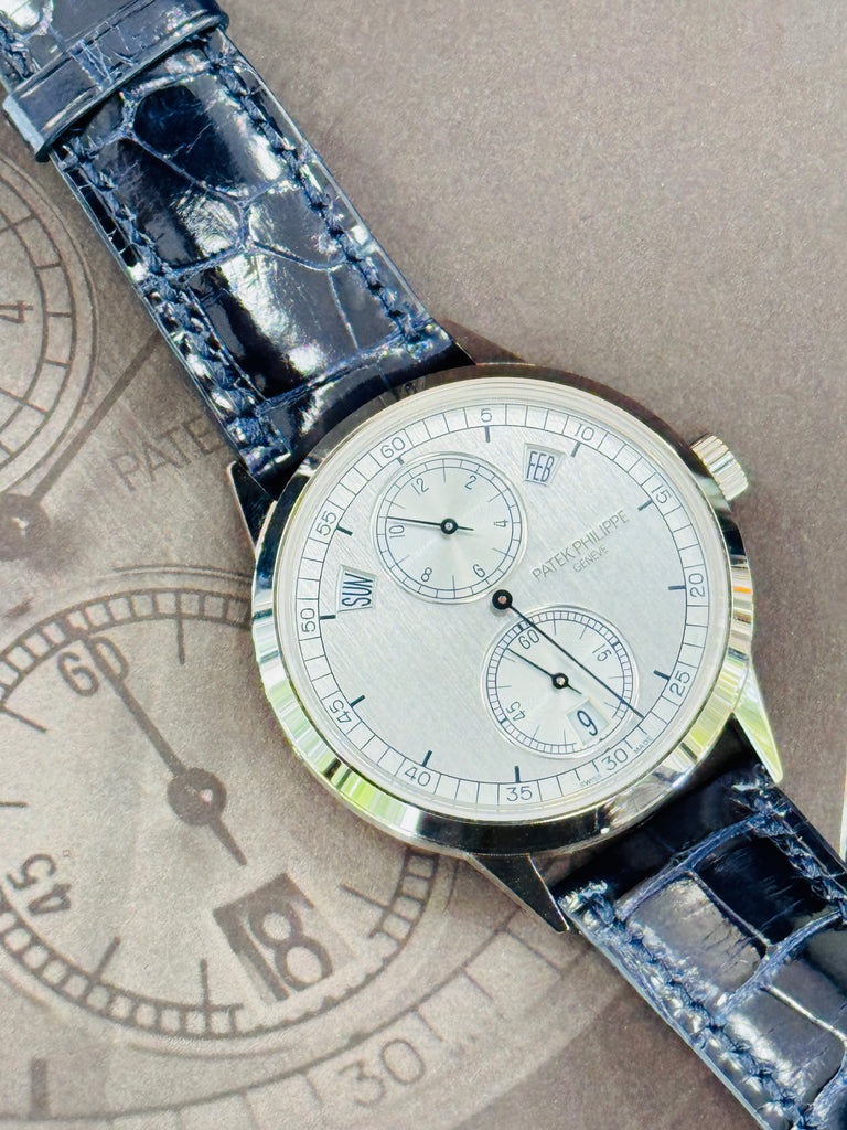 Patek Philippe Annual Calendar Complications Regulator 18K White Gold 5235G-001 MINT watch and Box Booklets