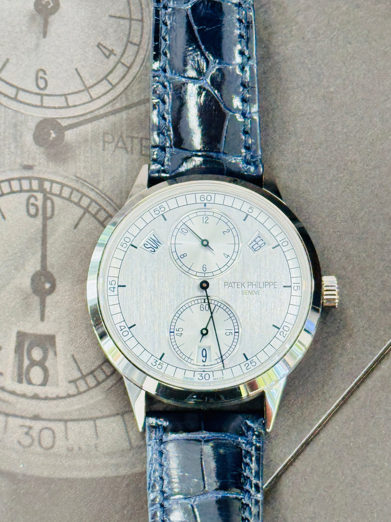 Patek Philippe Annual Calendar Complications Regulator 18K White Gold 5235G-001 MINT watch and Box Booklets